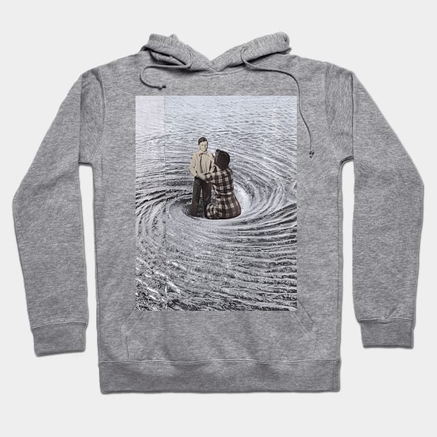 You Are Not Alone Hoodie by Deborah Stevenson Collage Art